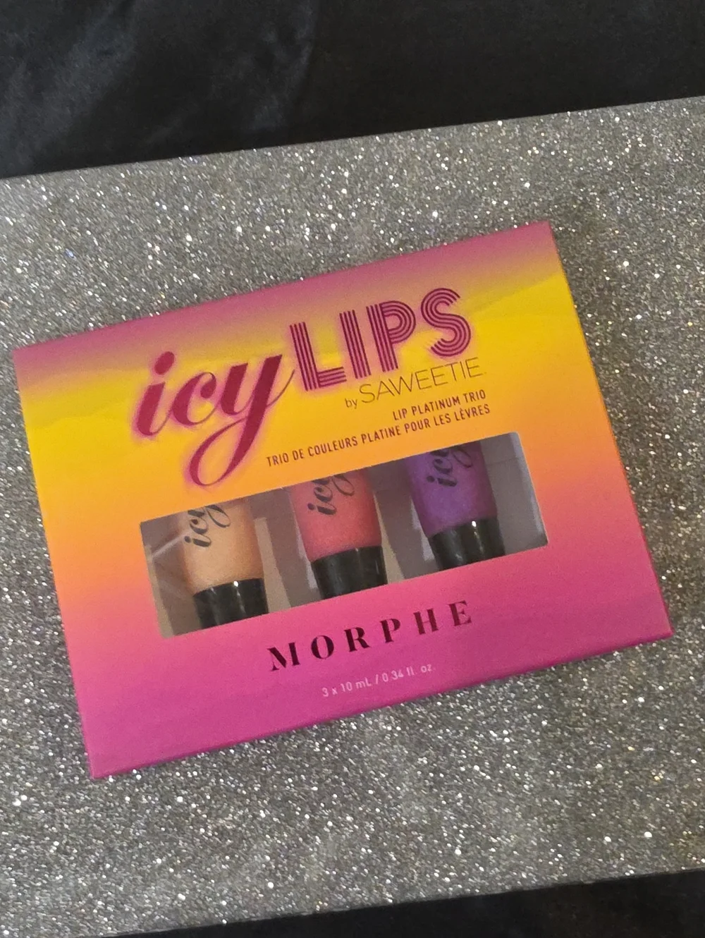 Morphe By Saweetie Icy Lips Platinum Trio